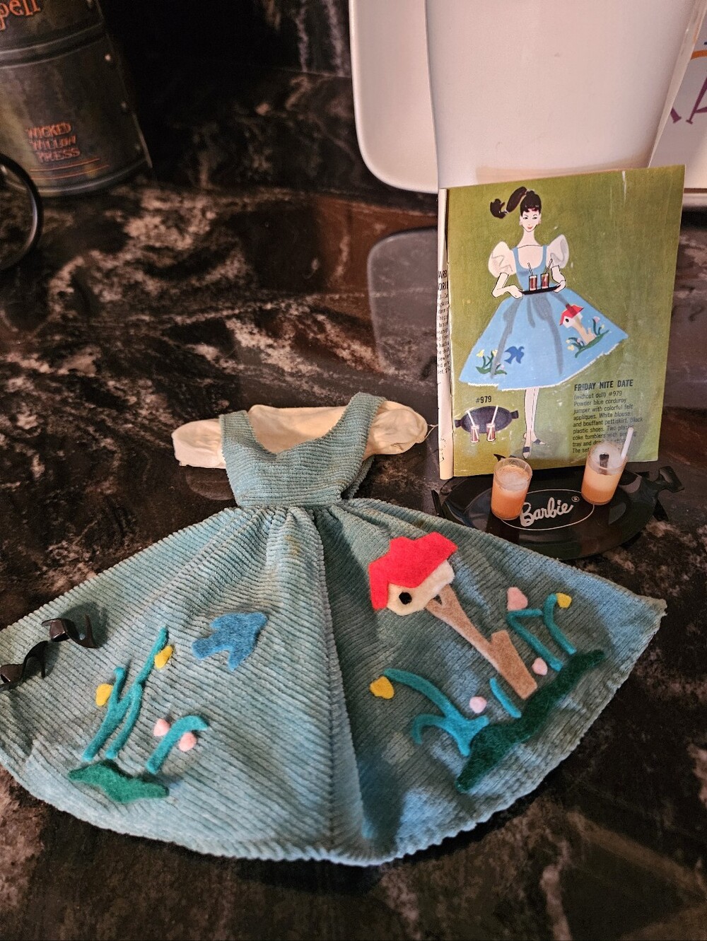 Vintage 1960 Mattel Barbie #979 "Friday Nite Date" Outfit - Near Complete
